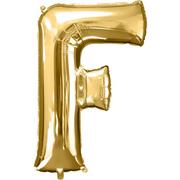 34in Gold Letter Balloon (F)